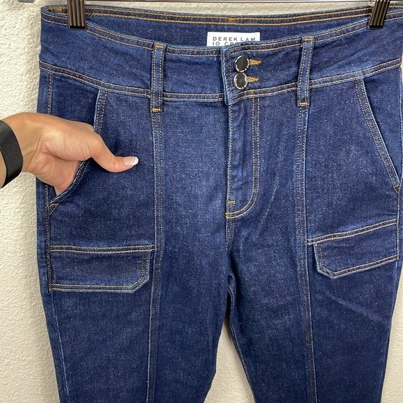NWT Derek Lam 10 Crosby Charles High Rise Pocket Flare Jeans Park Rinse Sz 29 - Picture 4 of 16